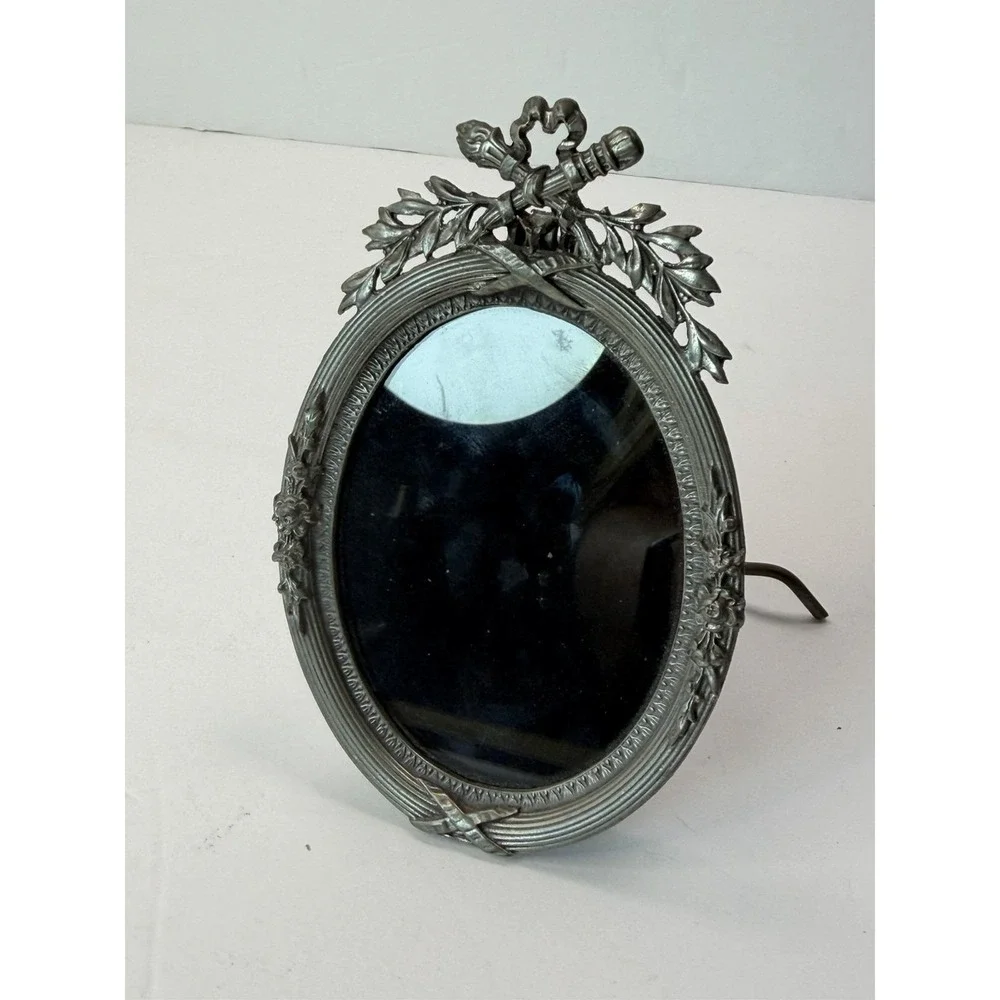USA Elias Pewter 925 Fine Ornate Oval Picture Frame 1932 USA Artmetal - Picture 11 of 11
